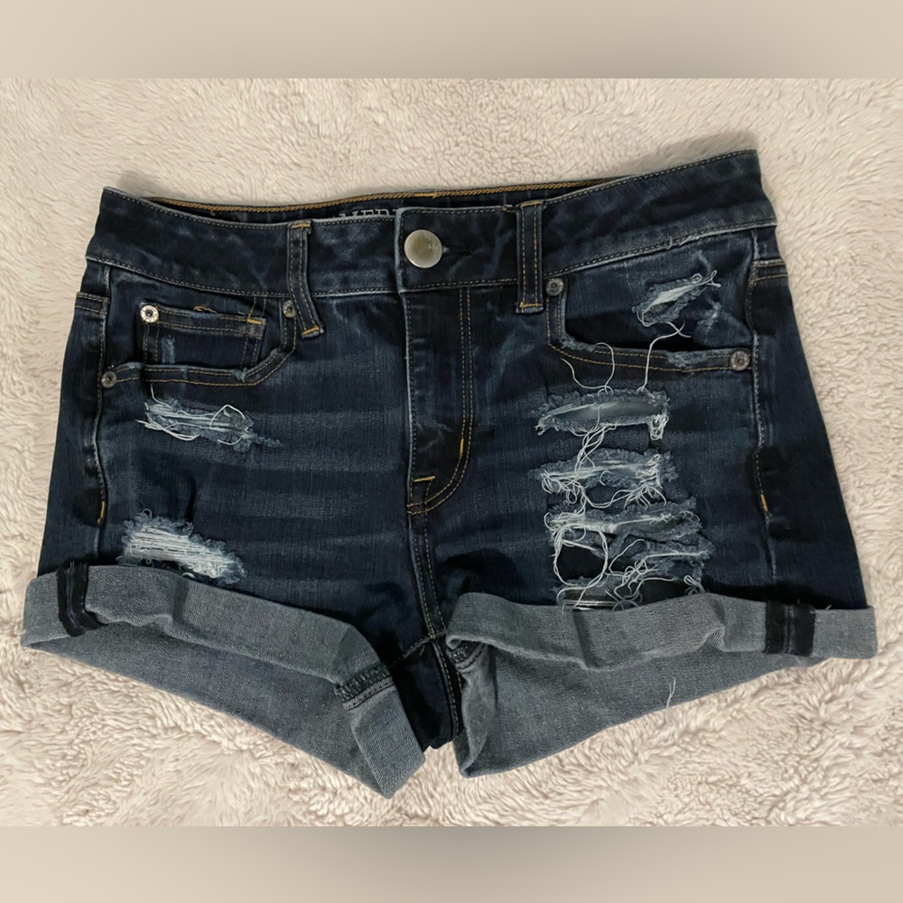 American Eagle Ripped Denim Shorts
